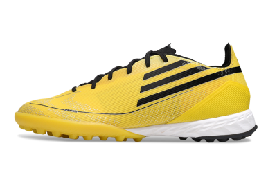 Men's Adidas F50 Pro TF Football Shoes - Yellow/Black/White