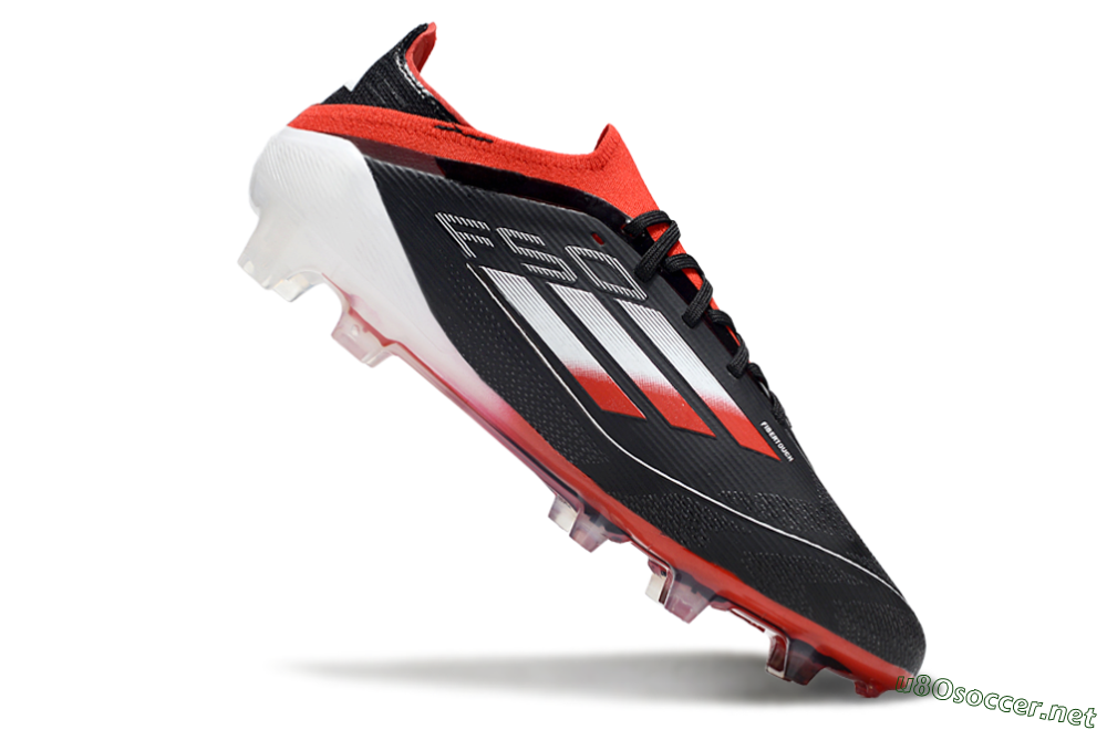 Unisex Adidas F50 Elite FG Football Boots - Black/Red/Silver 4