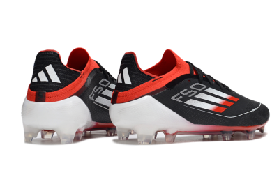 Unisex Adidas F50 Elite FG Football Boots - Black/Red/Silver