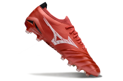 Men's Mizuno Morelia Neo 4 FG Football Boots - Red/White/Black