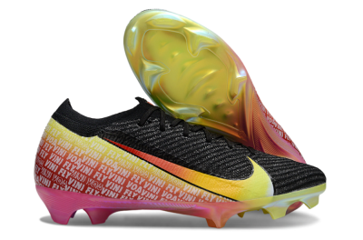 Unisex Nike Air Zoom Mercurial Vapor 16 Elite FG Football Boots - Black/Red/Yellow