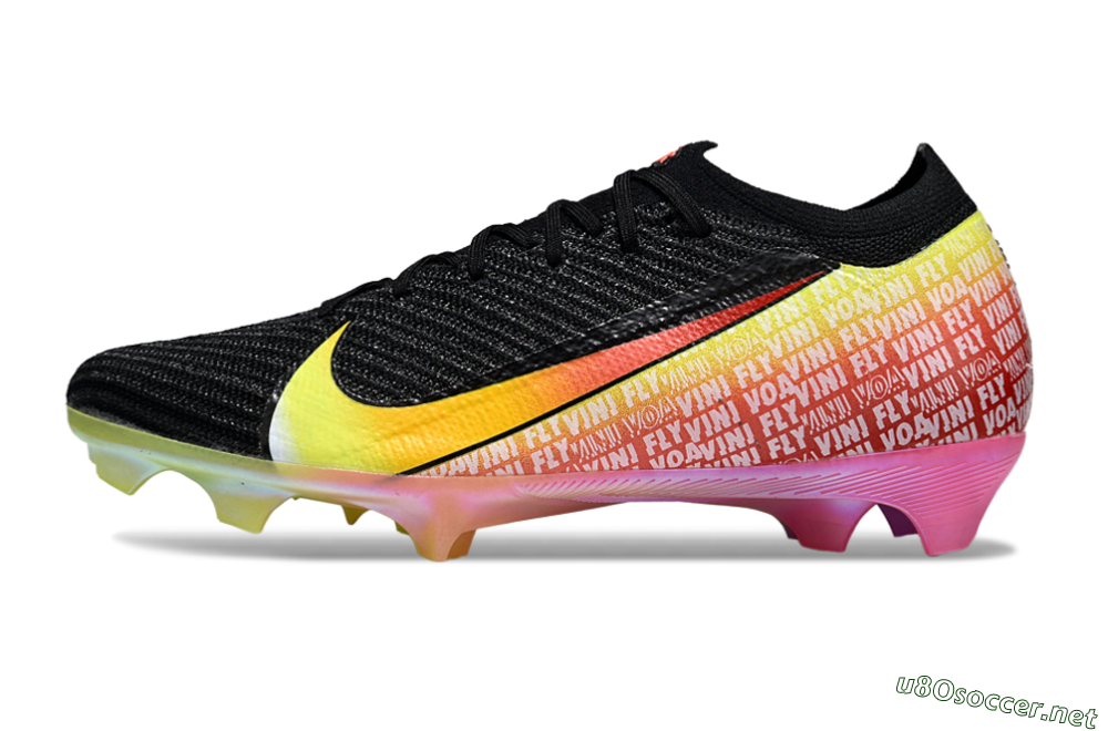 Unisex Nike Air Zoom Mercurial Vapor 16 Elite FG Football Boots - Black/Red/Yellow 0