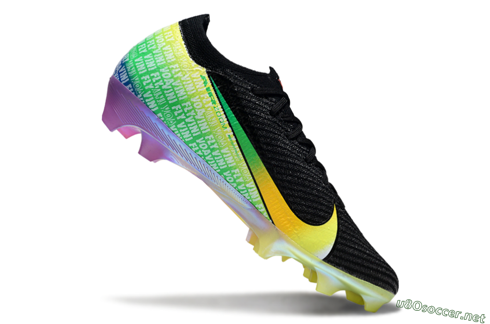 Unisex Nike Air Zoom Mercurial Vapor 16 Elite FG Football Boots - Black/Red/Yellow 4