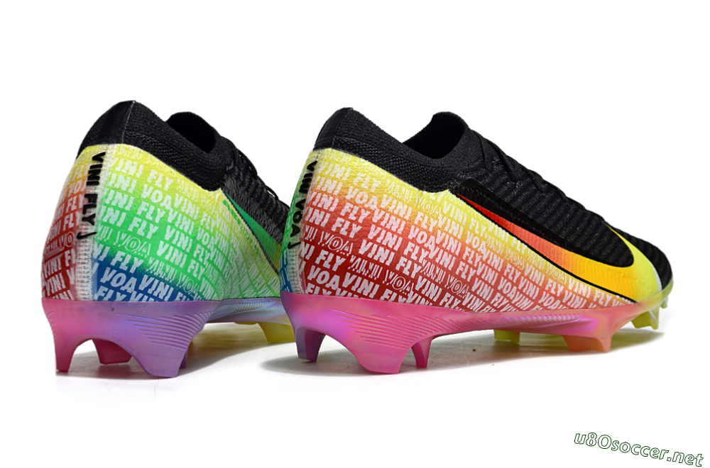 Unisex Nike Air Zoom Mercurial Vapor 16 Elite FG Football Boots - Black/Red/Yellow 6