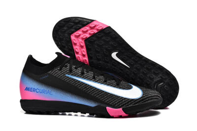 Men's Nike Air Zoom Mercurial Vapor 15 Elite TF Football Boots - Black/White/Blue/Pink