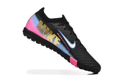 Men's Nike Air Zoom Mercurial Vapor 15 Elite TF Football Boots - Black/White/Blue/Pink