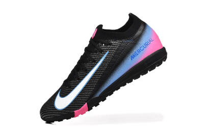 Men's Nike Air Zoom Mercurial Vapor 15 Elite TF Football Boots - Black/White/Blue/Pink