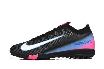 Men's Nike Air Zoom Mercurial Vapor 15 Elite TF Football Boots - Black/White/Blue/Pink