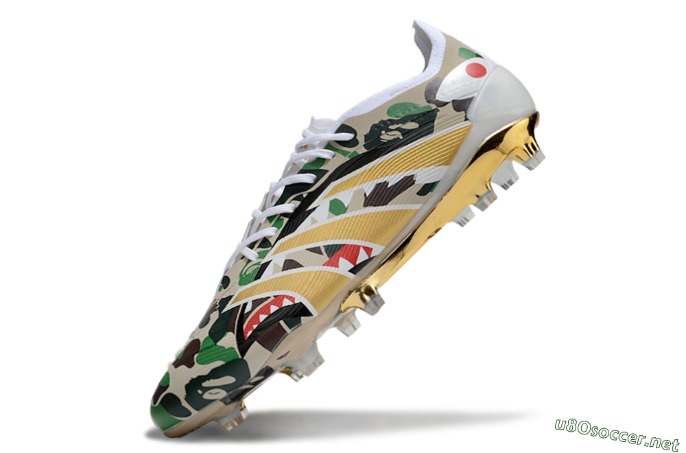 Unisex Adidas Predator 25 Elite FG Football Boots - Camo/White/Gold 5