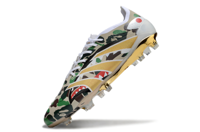 Unisex Adidas Predator 25 Elite FG Football Boots - Camo/White/Gold