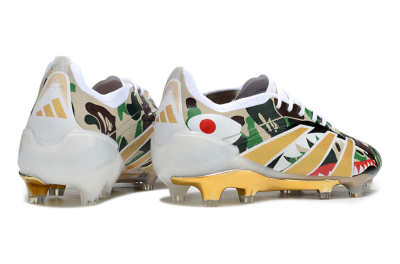 Unisex Adidas Predator 25 Elite FG Football Boots - Camo/White/Gold