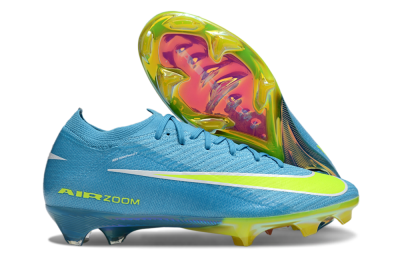 Unisex Nike Air Zoom Mercurial Vapor 16 Elite FG Football Boots - Blue/Yellow/White
