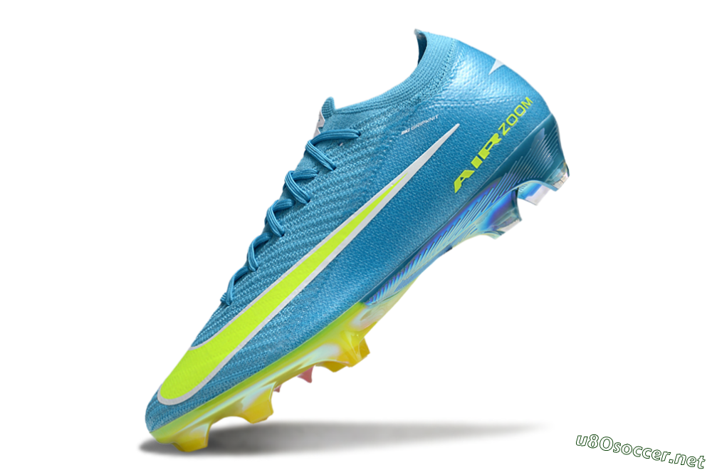 Unisex Nike Air Zoom Mercurial Vapor 16 Elite FG Football Boots - Blue/Yellow/White 5