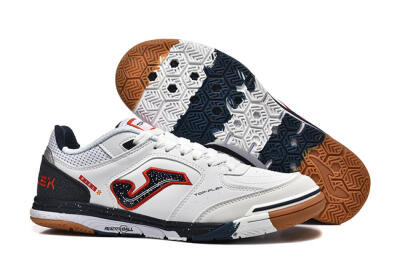Men's Joma Top Flex IC Football Shoes - White/Red/Black