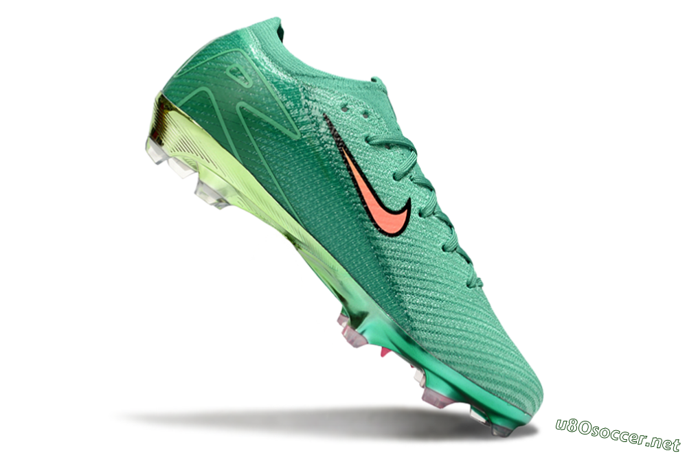 Unisex Nike Air Zoom Mercurial Vapor 15 Elite FG Football Boots - Green/Black/Red 4