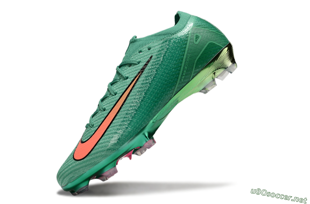 Unisex Nike Air Zoom Mercurial Vapor 15 Elite FG Football Boots - Green/Black/Red 5