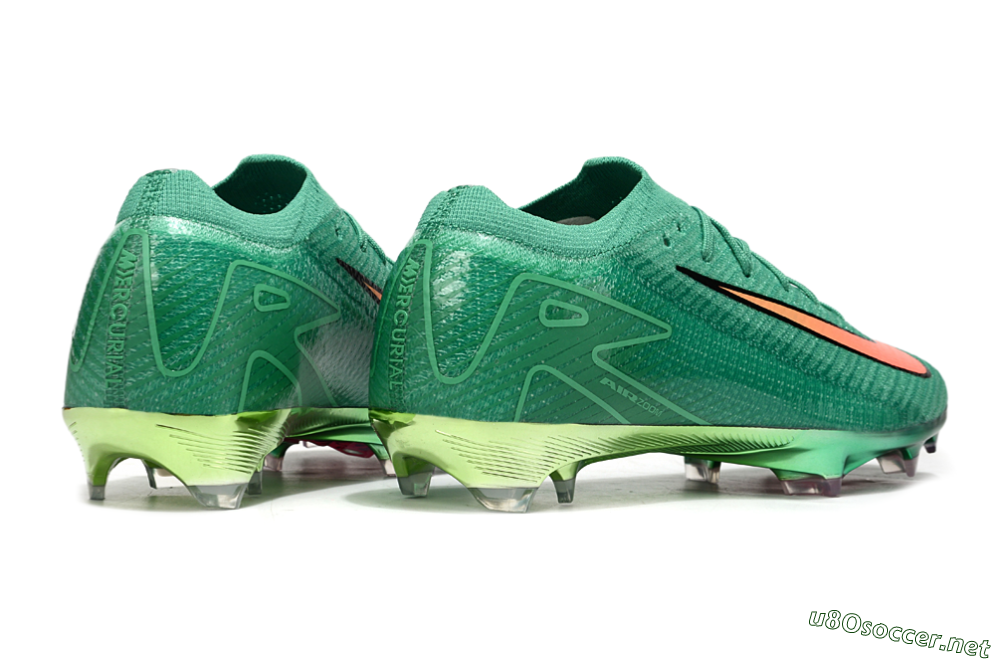 Unisex Nike Air Zoom Mercurial Vapor 15 Elite FG Football Boots - Green/Black/Red 6