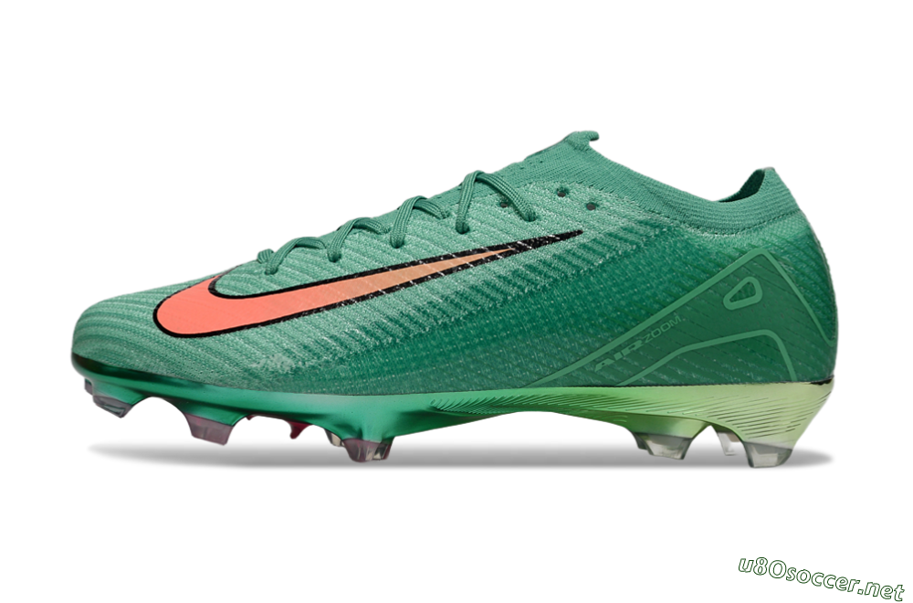 Unisex Nike Air Zoom Mercurial Vapor 15 Elite FG Football Boots - Green/Black/Red 0