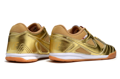 Men's Supreme x Nike SB Gato IC Football Shoes - Gold/White/Brown