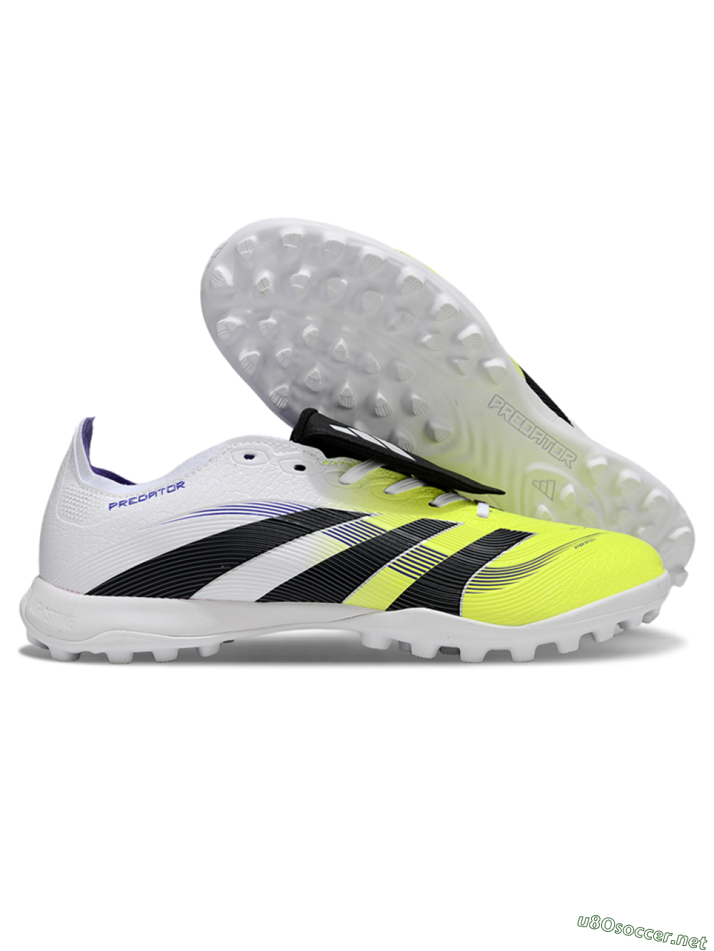Unisex Adidas Predator 25 Elite Foldover Tongue TF Football Shoes - Yellow/Black/White 2