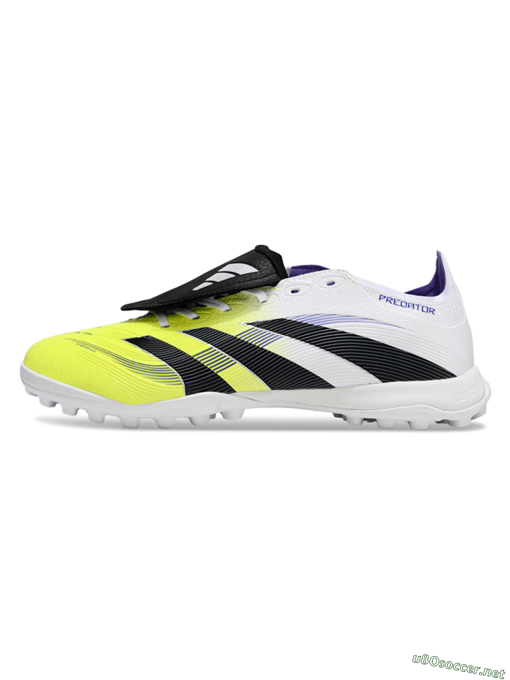 Unisex Adidas Predator 25 Elite Foldover Tongue TF Football Shoes - Yellow/Black/White 0