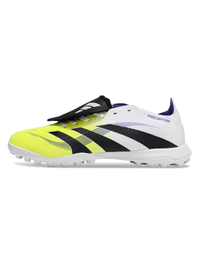 Unisex Adidas Predator 25 Elite Foldover Tongue TF Football Shoes - Yellow/Black/White