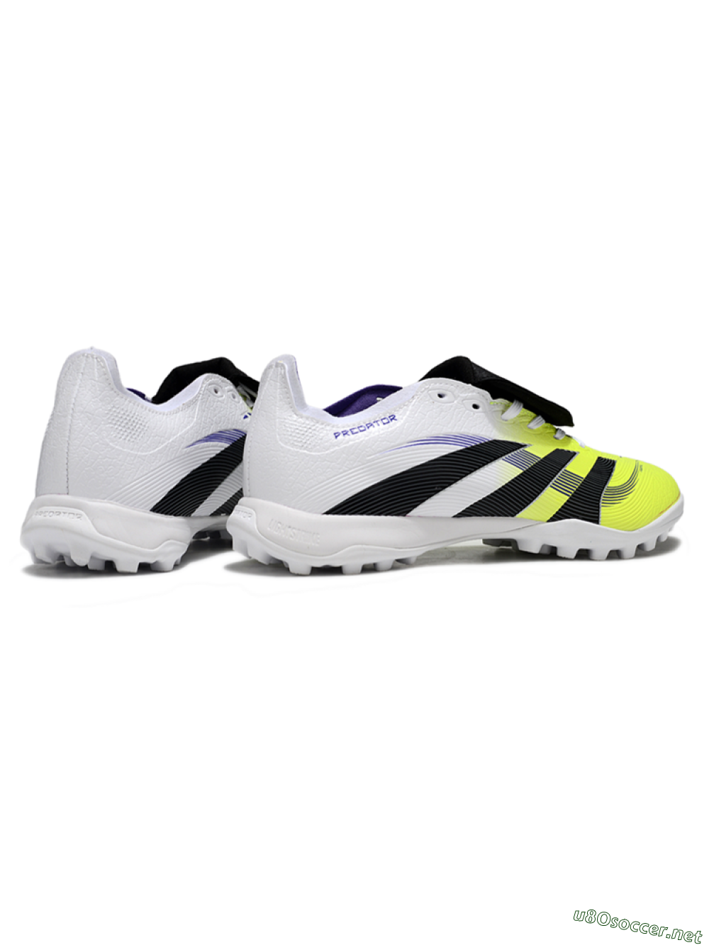 Unisex Adidas Predator 25 Elite Foldover Tongue TF Football Shoes - Yellow/Black/White 6