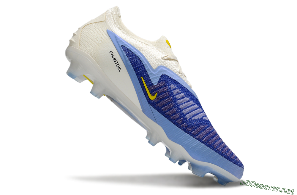Unisex Nike Phantom 6 Elite Low FG Football Boots - Blue/White/Black 5