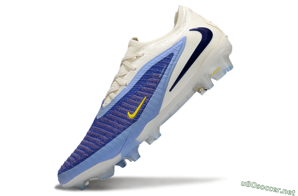 Unisex Nike Phantom 6 Elite Low FG Football Boots - Blue/White/Black 6