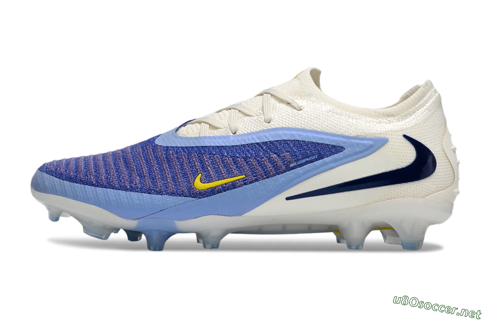 Unisex Nike Phantom 6 Elite Low FG Football Boots - Blue/White/Black 0