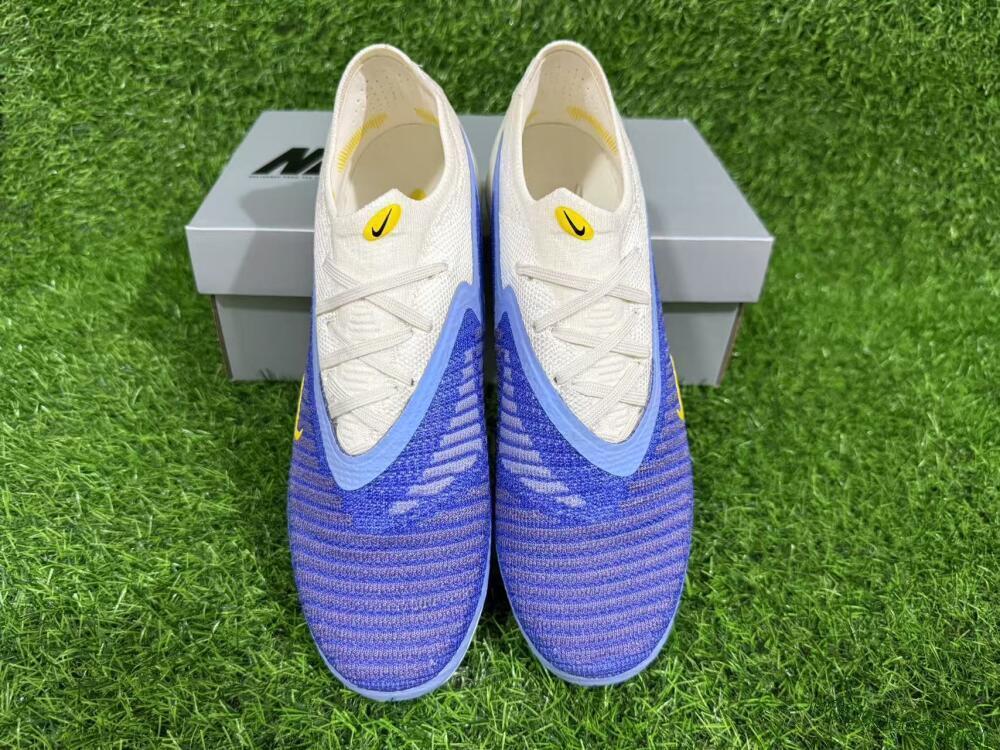 Unisex Nike Phantom 6 Elite Low FG Football Boots - Blue/White/Black