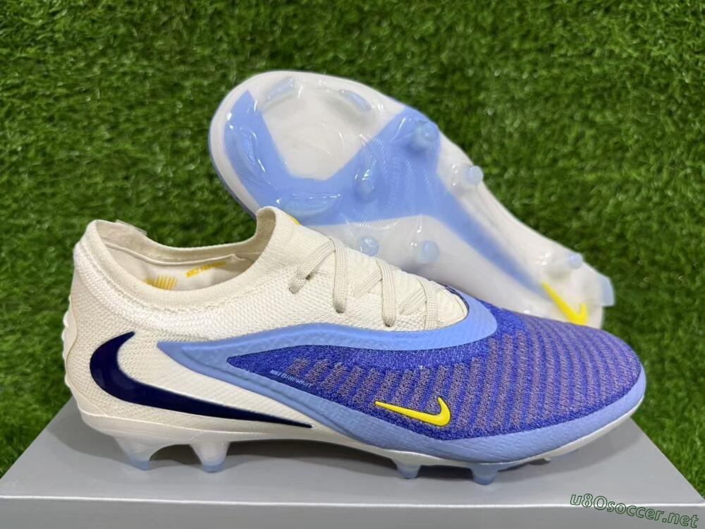 Unisex Nike Phantom 6 Elite Low FG Football Boots - Blue/White/Black