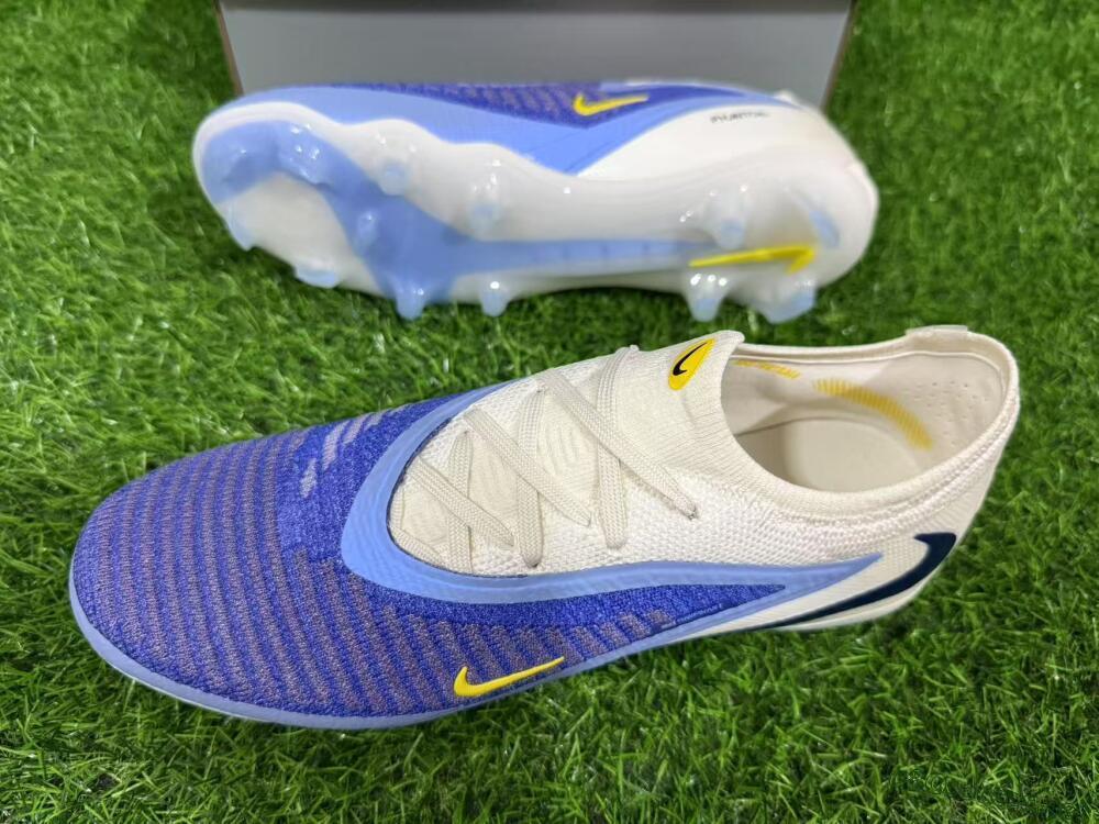 Unisex Nike Phantom 6 Elite Low FG Football Boots - Blue/White/Black
