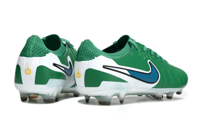 Men's Nike Tiempo Legend 10 Elite FG Football Boots - Green/Blue/White