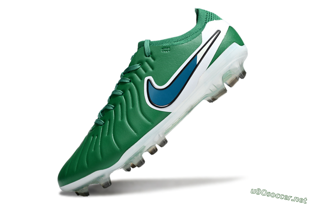 Men's Nike Tiempo Legend 10 Elite FG Football Boots - Green/Blue/White 5
