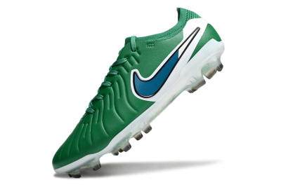 Men's Nike Tiempo Legend 10 Elite FG Football Boots - Green/Blue/White