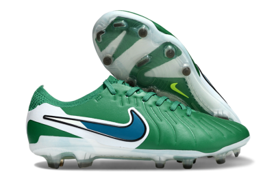 Men's Nike Tiempo Legend 10 Elite FG Football Boots - Green/Blue/White