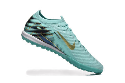 Men's Nike Air Zoom Mercurial Vapor 16 Elite TF Football Shoes - Jade/Gold/Black