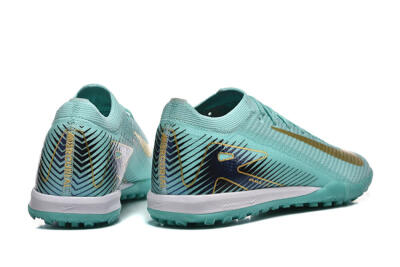 Men's Nike Air Zoom Mercurial Vapor 16 Elite TF Football Shoes - Jade/Gold/Black