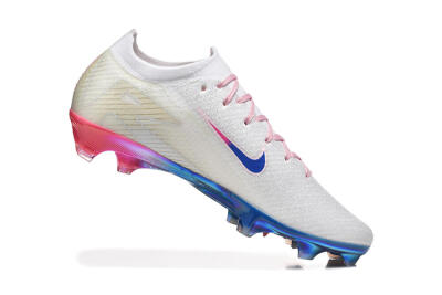 Men's Nike Air Zoom Mercurial Vapor 16 Elite FG Football Boots - White/Blue/Pink