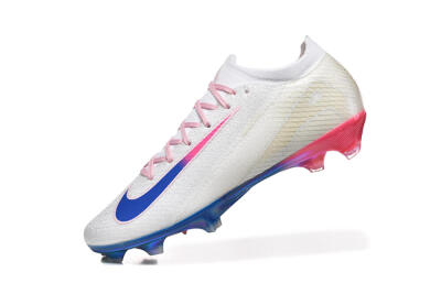 Men's Nike Air Zoom Mercurial Vapor 16 Elite FG Football Boots - White/Blue/Pink