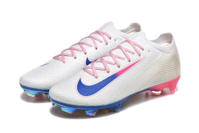 Men's Nike Air Zoom Mercurial Vapor 16 Elite FG Football Boots - White/Blue/Pink