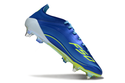 Men's Messi x Adidas F50 Elite SG Football Boots - Blue/Yellow/White