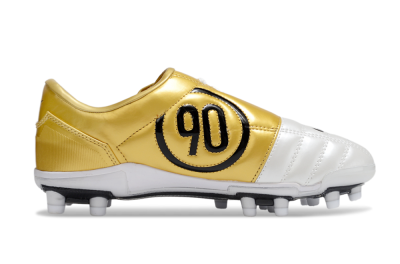 Unisex Nike Air Zoom Total 90 III FG Football Boots - White/Black/Gold