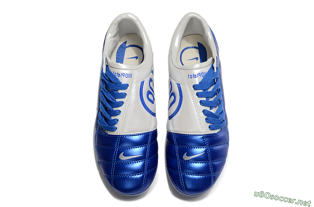 Unisex Nike Air Zoom Total 90 III FG Football Boots - Blue/Silver/White 4