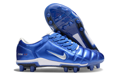 Unisex Nike Air Zoom Total 90 III FG Football Boots - Blue/Silver/White