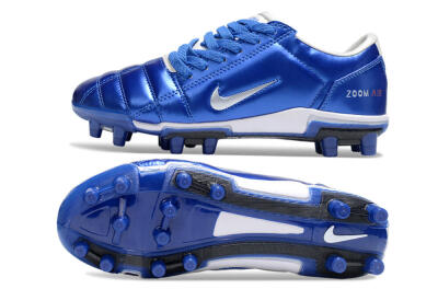 Unisex Nike Air Zoom Total 90 III FG Football Boots - Blue/Silver/White