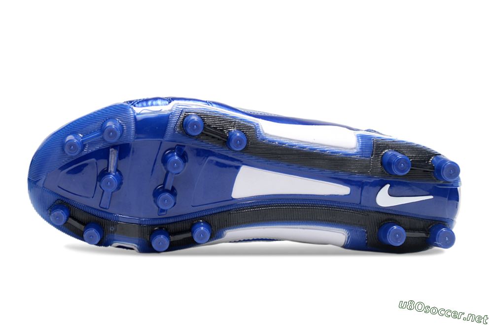 Unisex Nike Air Zoom Total 90 III FG Football Boots - Blue/Silver/White 6