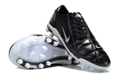 Unisex Nike Air Zoom Total 90 III FG Football Boots - Black/Silver/White