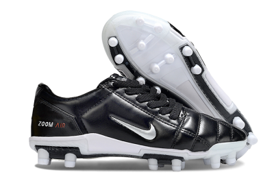 Unisex Nike Air Zoom Total 90 III FG Football Boots - Black/Silver/White